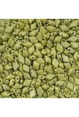 Matubo Gemduo 2 Hole 8x5mm   Linden Green Metallic  Matte  x40