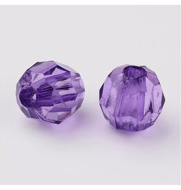 Faceted Round  8mm Transparent  Amethyst  x250