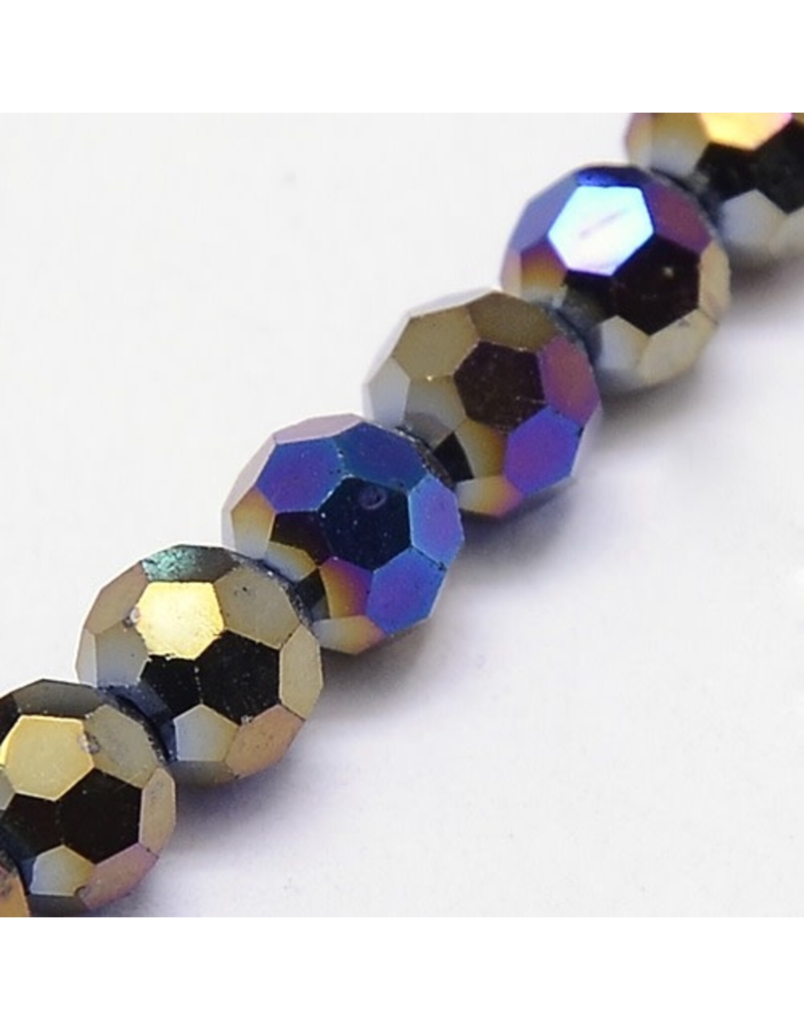 8mm Round  Opaque Black  Metallic  AB  x65