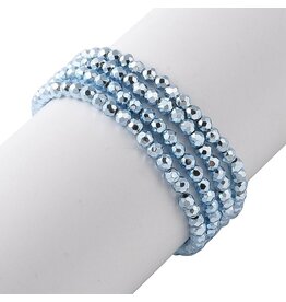 2mm Round Light Blue Metallic  x185