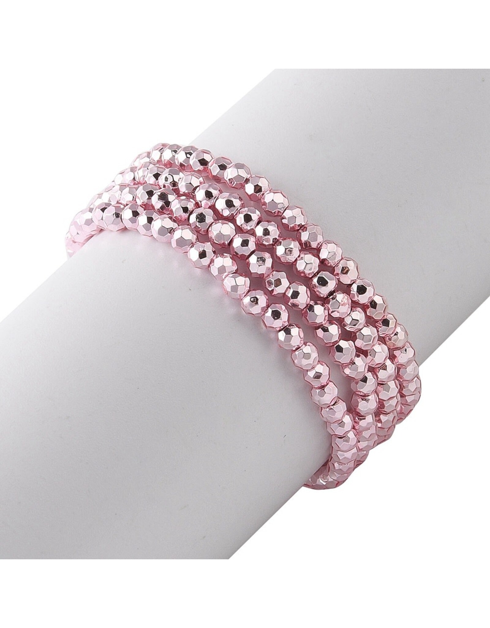 2mm Round Pink Metallic  x185