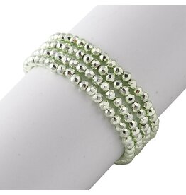 2mm Round Light Green Metallic  x185