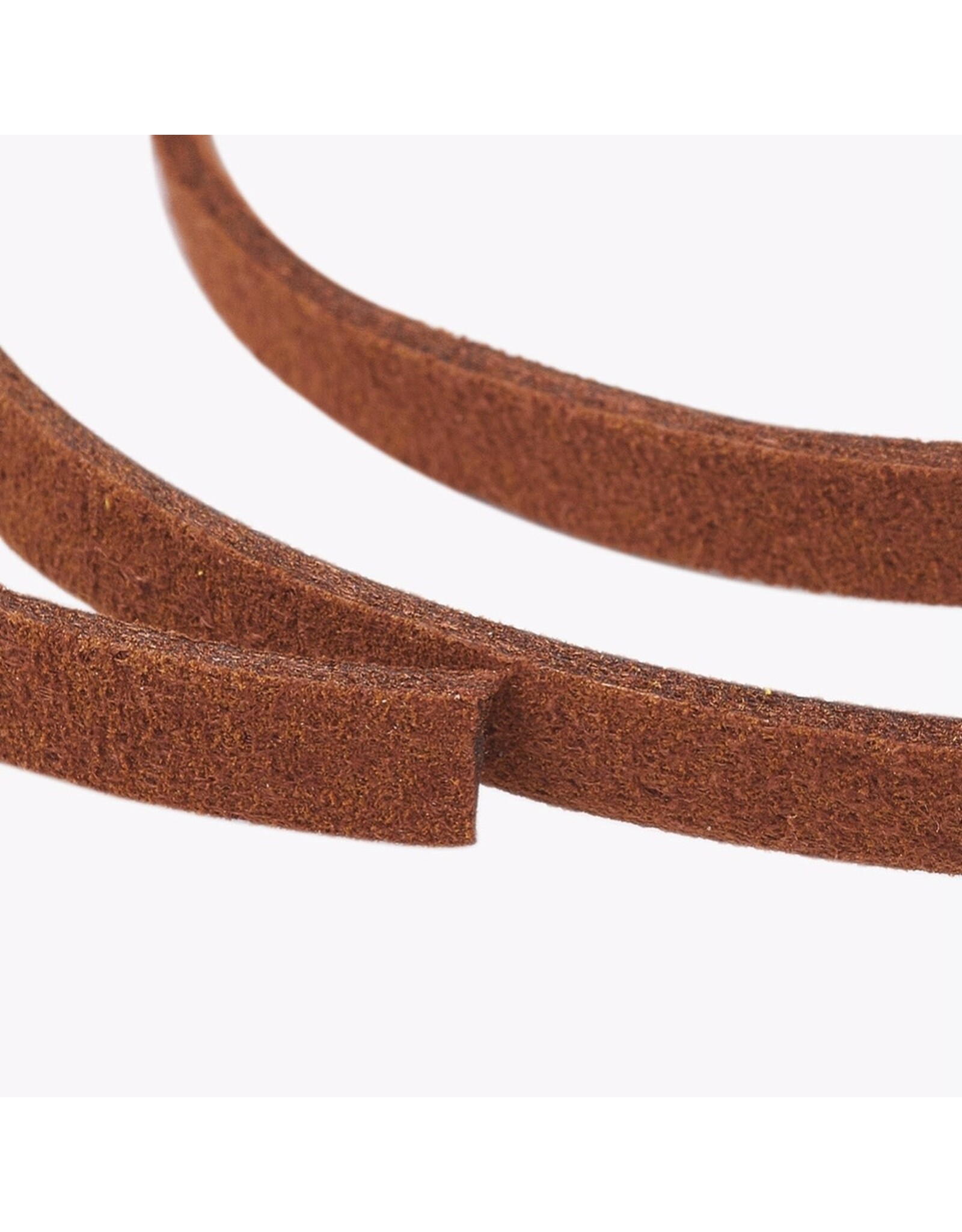 Faux  Suede 5mm Sienna Brown  x5m