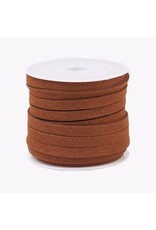 Faux  Suede 5mm Sienna Brown  x5m