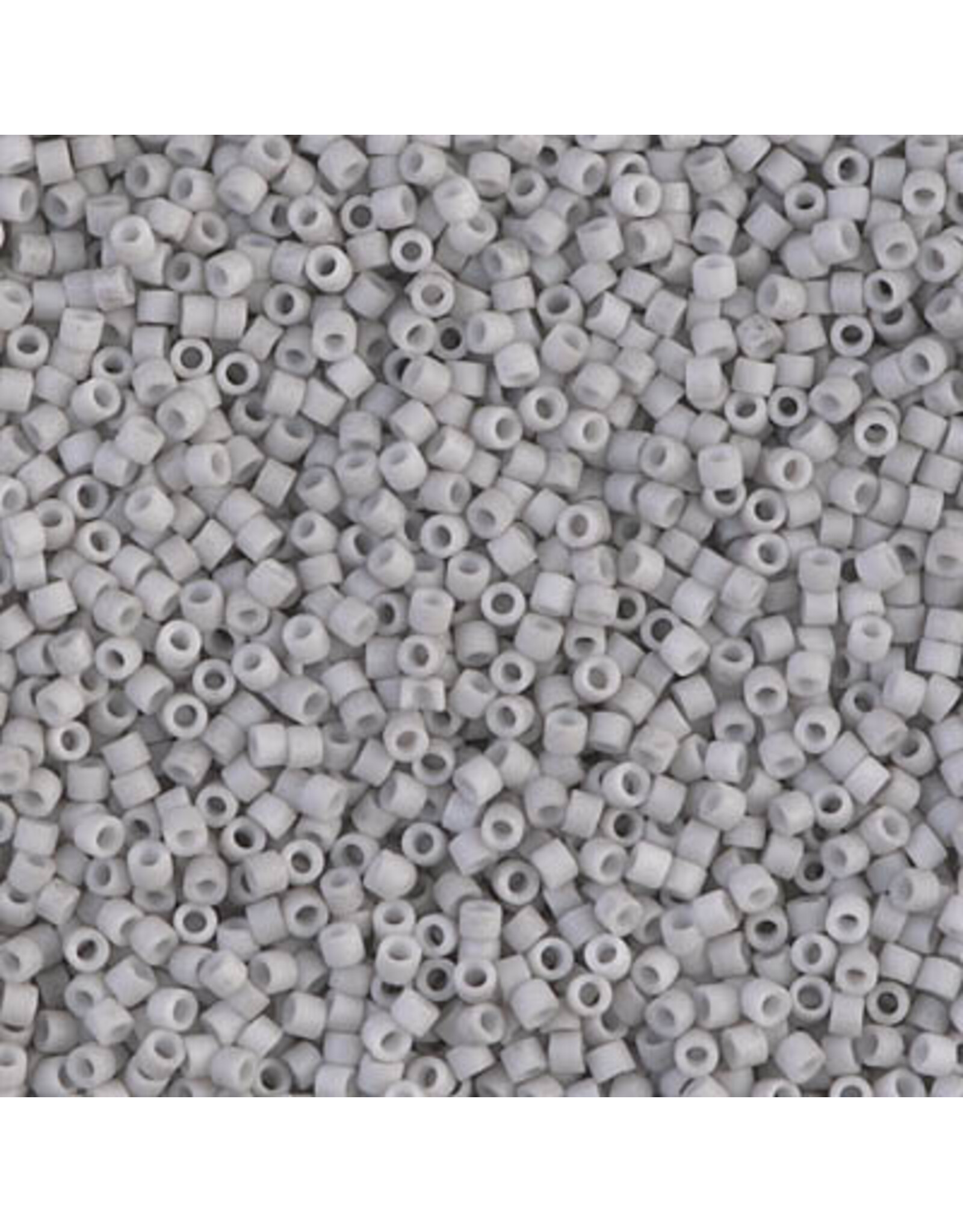Miyuki db1518 11 Delica Light Grey Smoke Matte