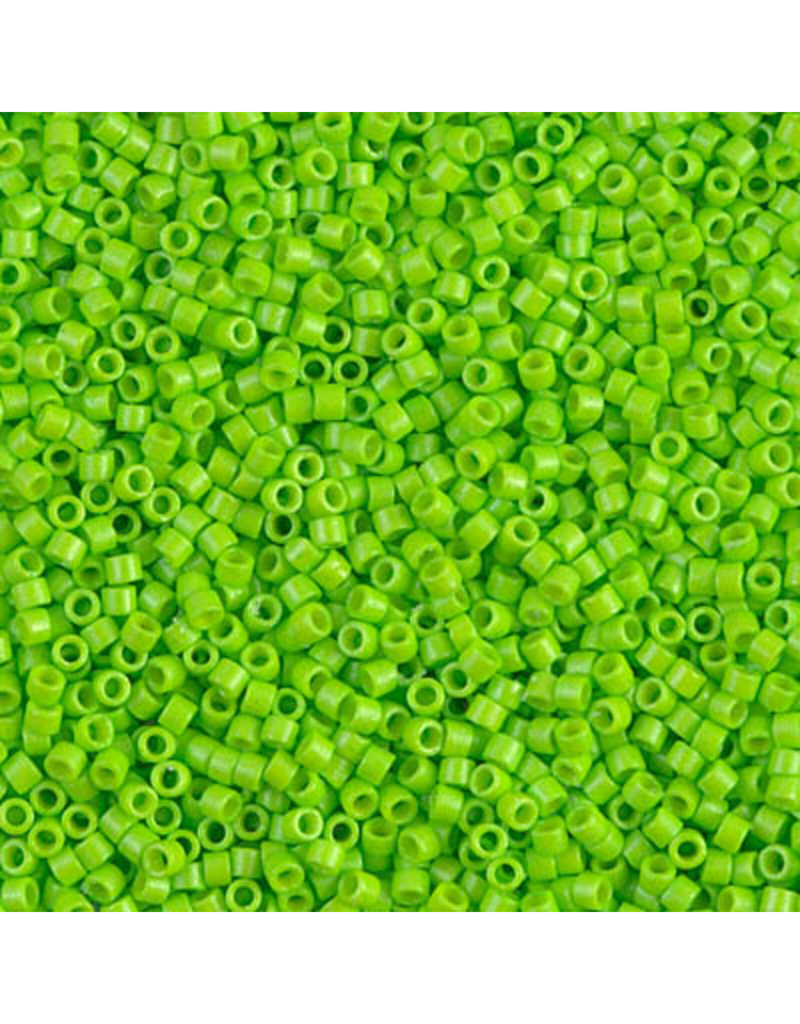 Miyuki db2121 11 Delica  Opaque Neon Green Dyed Duracoat
