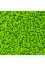 Miyuki db2121 11 Delica  Opaque Neon Green Dyed Duracoat