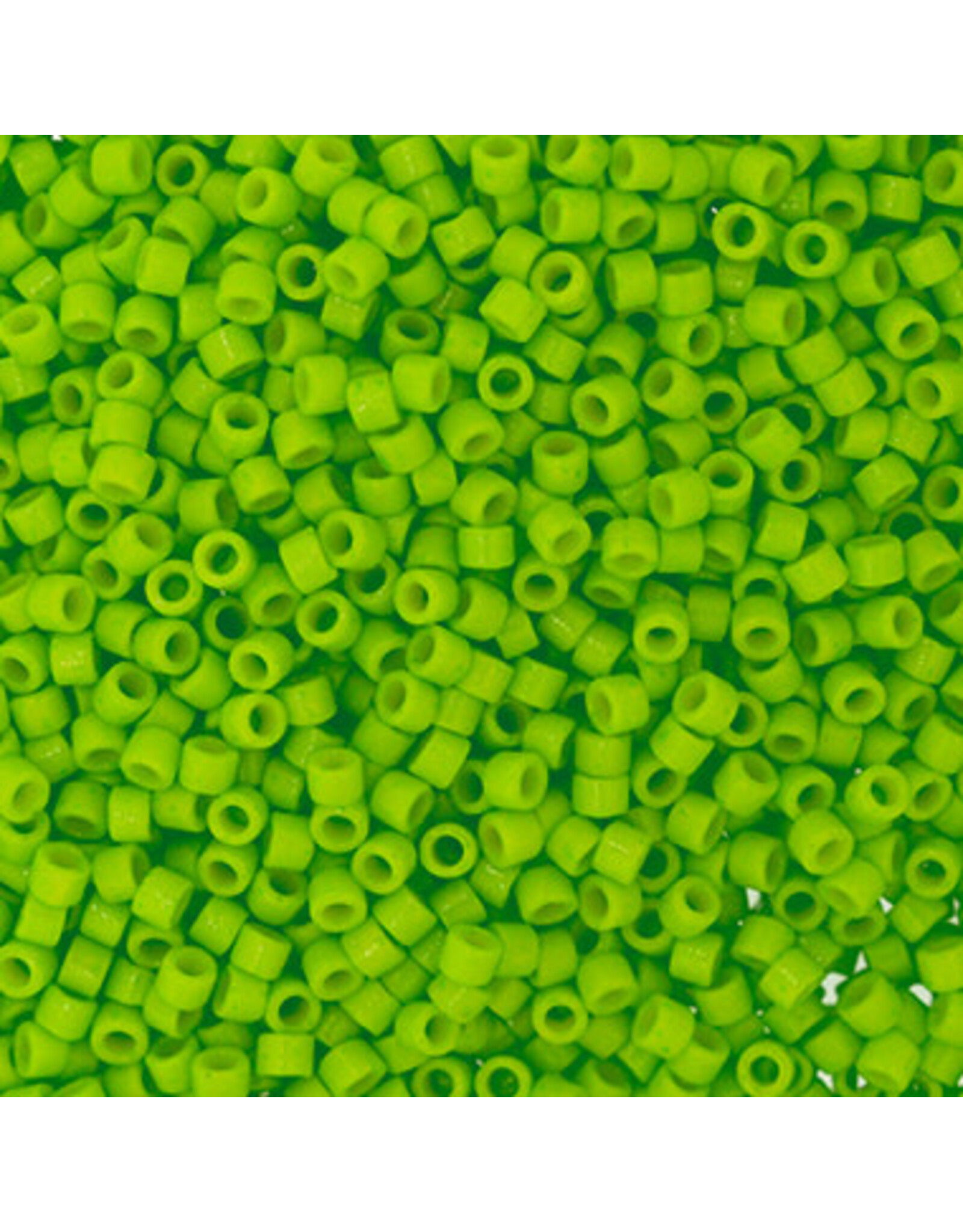 Miyuki db2121 11 Delica  Opaque Neon Green Dyed Duracoat