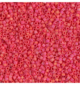 Miyuki db873 11 Delica Opaque Vermillion Red AB Matte