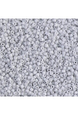 Miyuki db357 11 Delica Opaque Light Grey Lustre Glaze