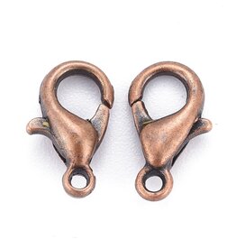 Lobster Clasp 10mm Antique Copper x50 NF