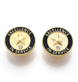 Excellence in Service Lapel Pin  20mm   x1