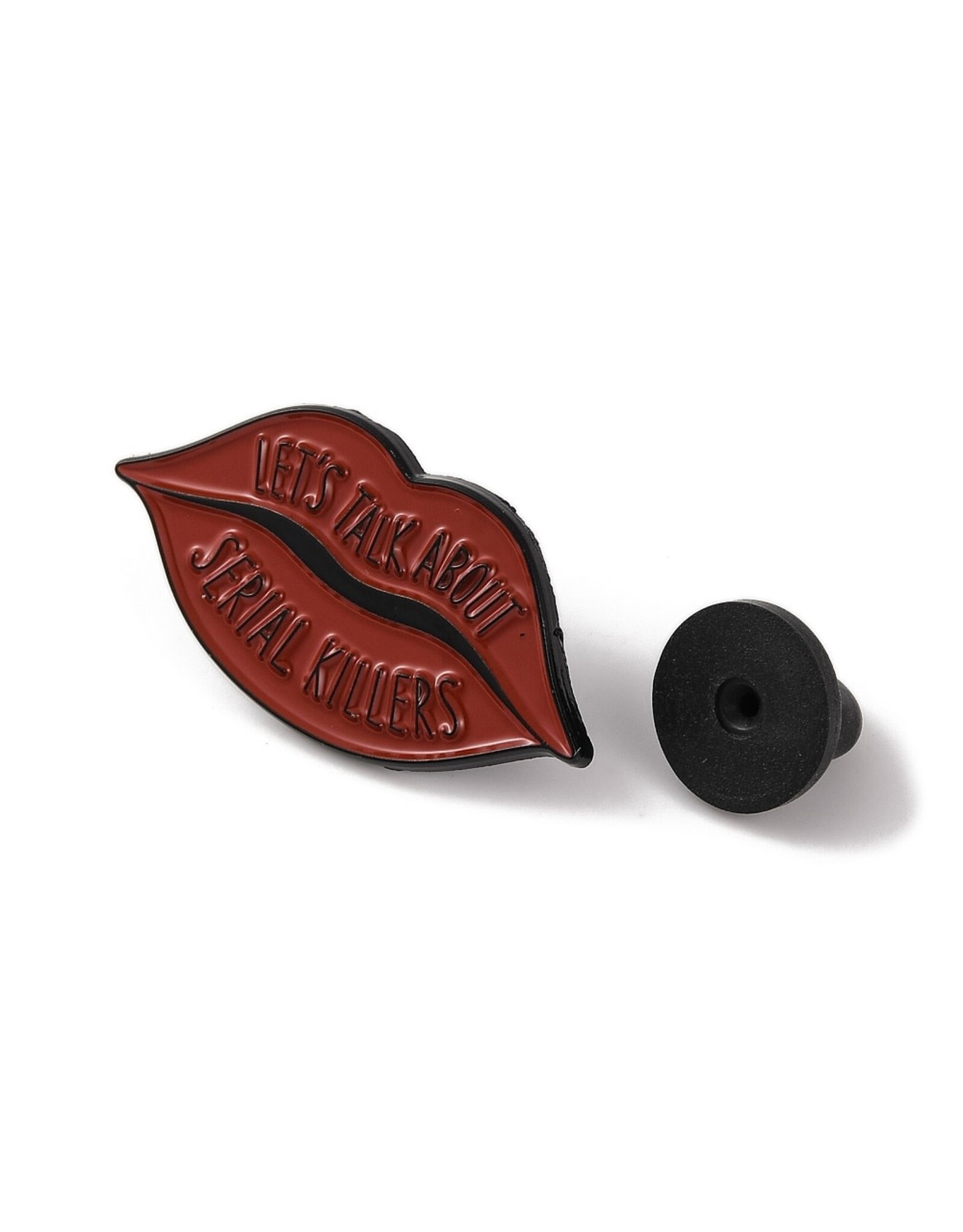Let's Talk About Serial Killers Lapel Pin  16x30mm   x1