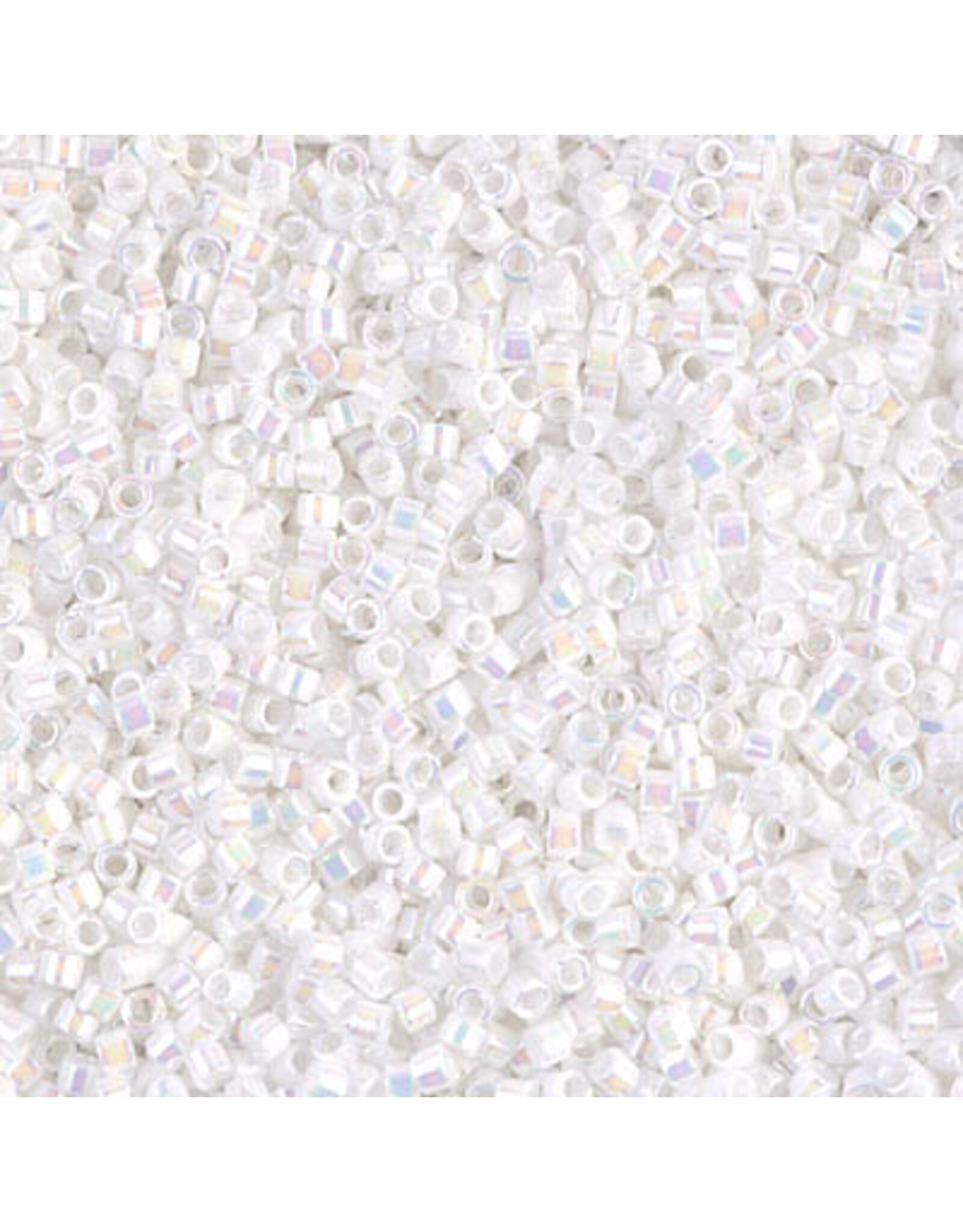 Miyuki db202 11 Delica  Opaque White Pearl AB