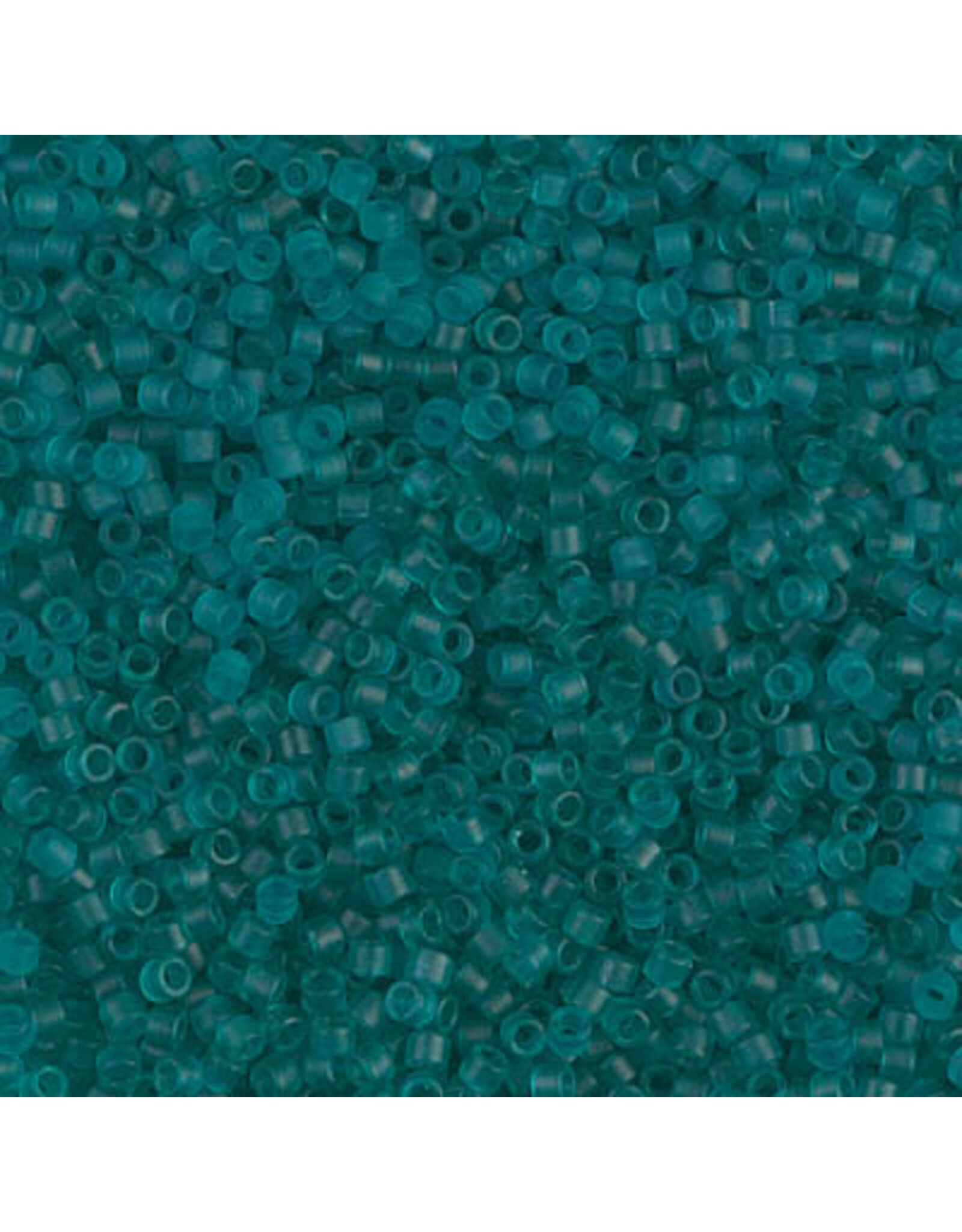 Miyuki db1268 11 Delica Transparent Teal Matte