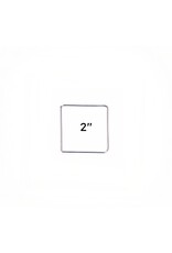 Metal Ring Square Brass Silver x1