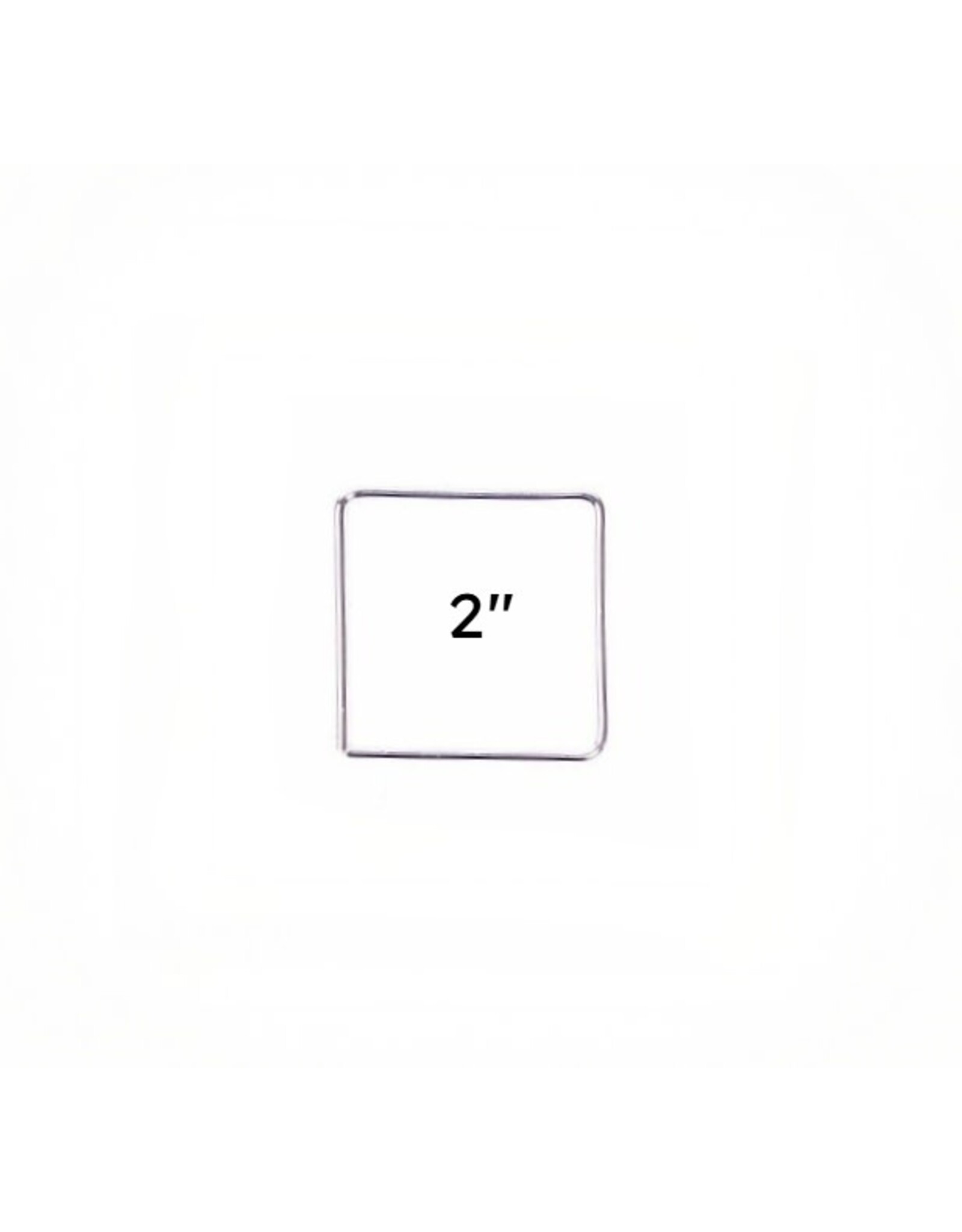 Metal Ring Square Brass Silver x1