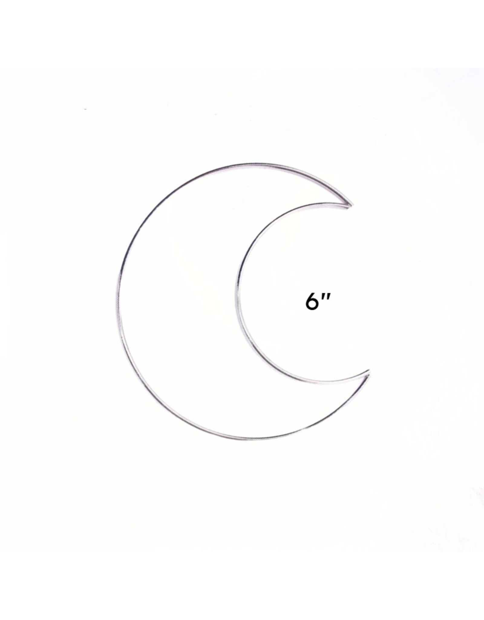 Metal Ring  Moon  Brass Silver x1