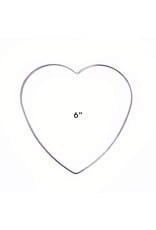 Metal Ring Heart Brass Silver x1