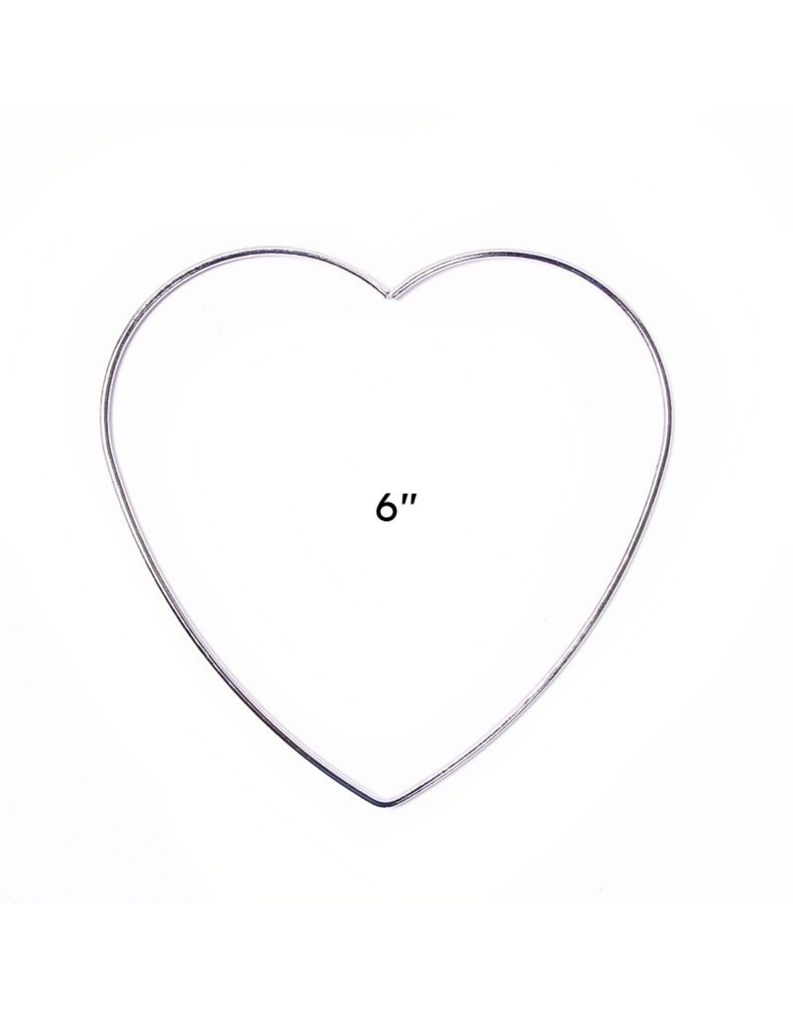 Metal Ring Heart Brass Silver x1