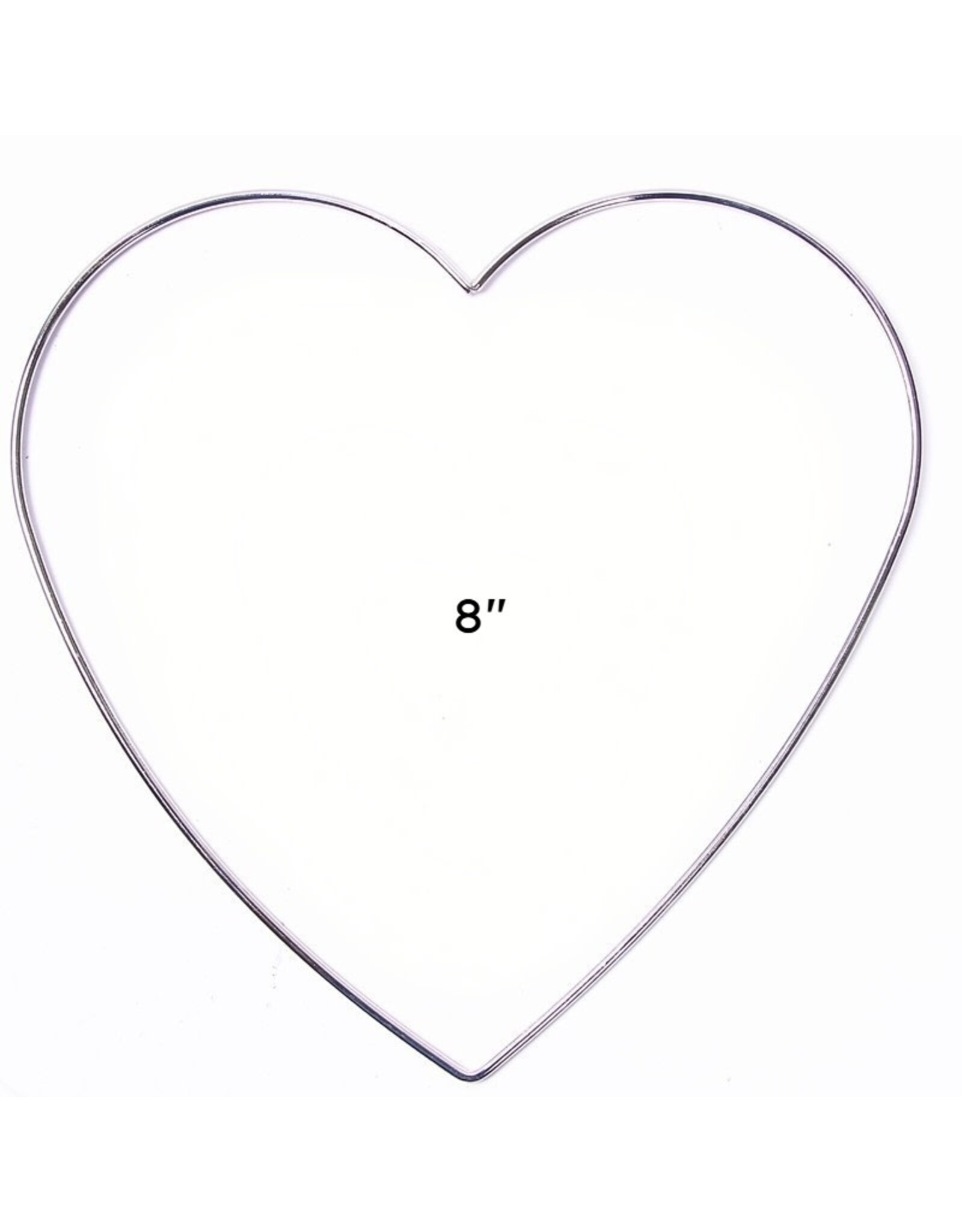 Metal Ring Heart Brass Silver x1