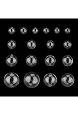 10-30mm Round  Hollow Glass Globe Set  x36