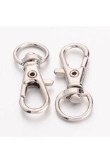 Lanyard Swivel Clasp 30mm  Platinum