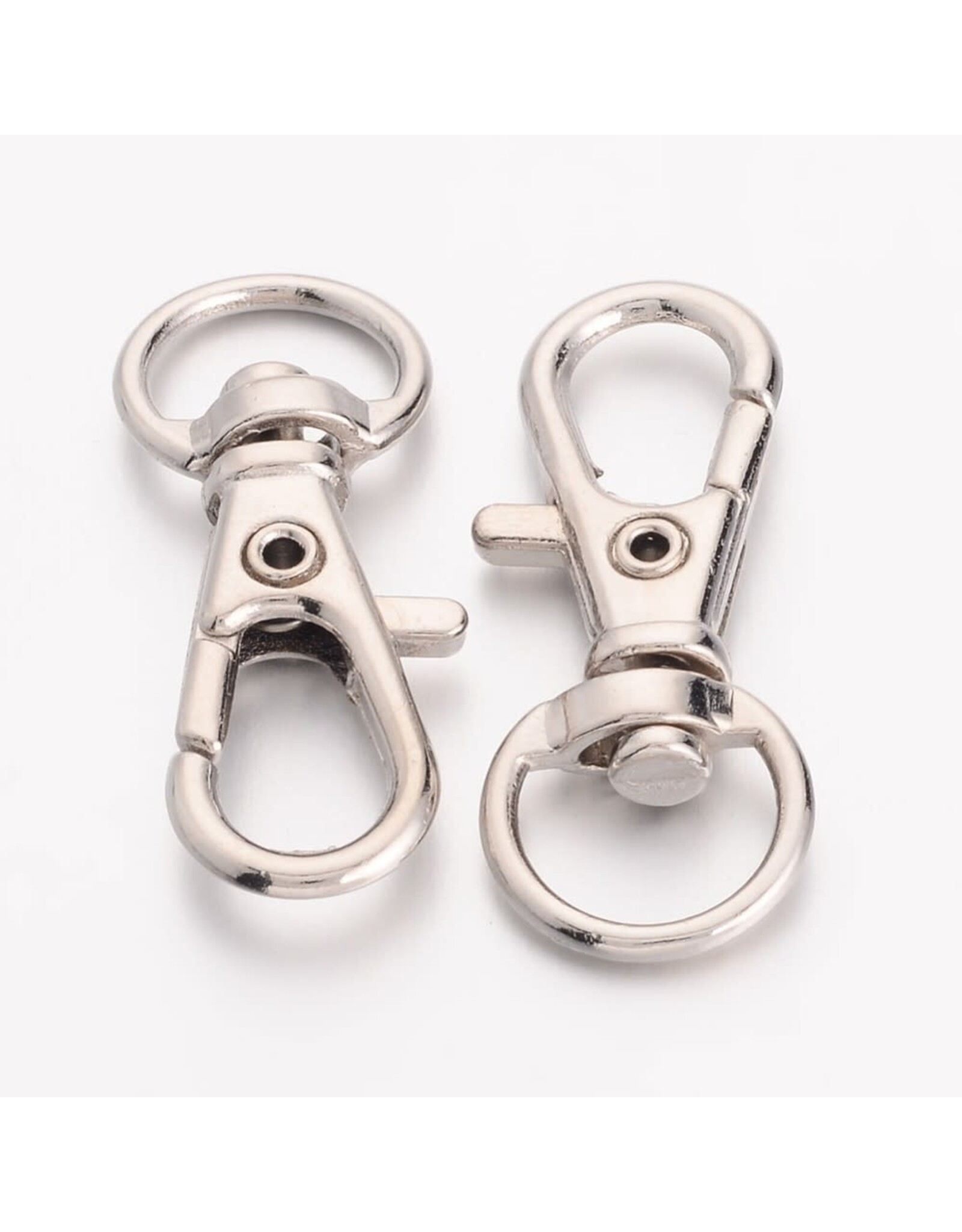 Lanyard Swivel Clasp 30mm  Platinum