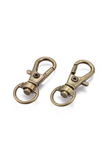 Lanyard Swivel Clasp 30mm Antique Brass