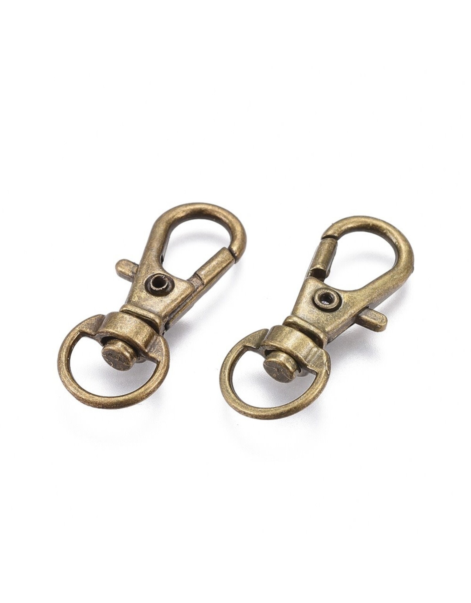 Lanyard Swivel Clasp 30mm Antique Brass