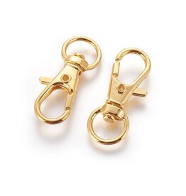 Lanyard Swivel Clasp 30mm Gold