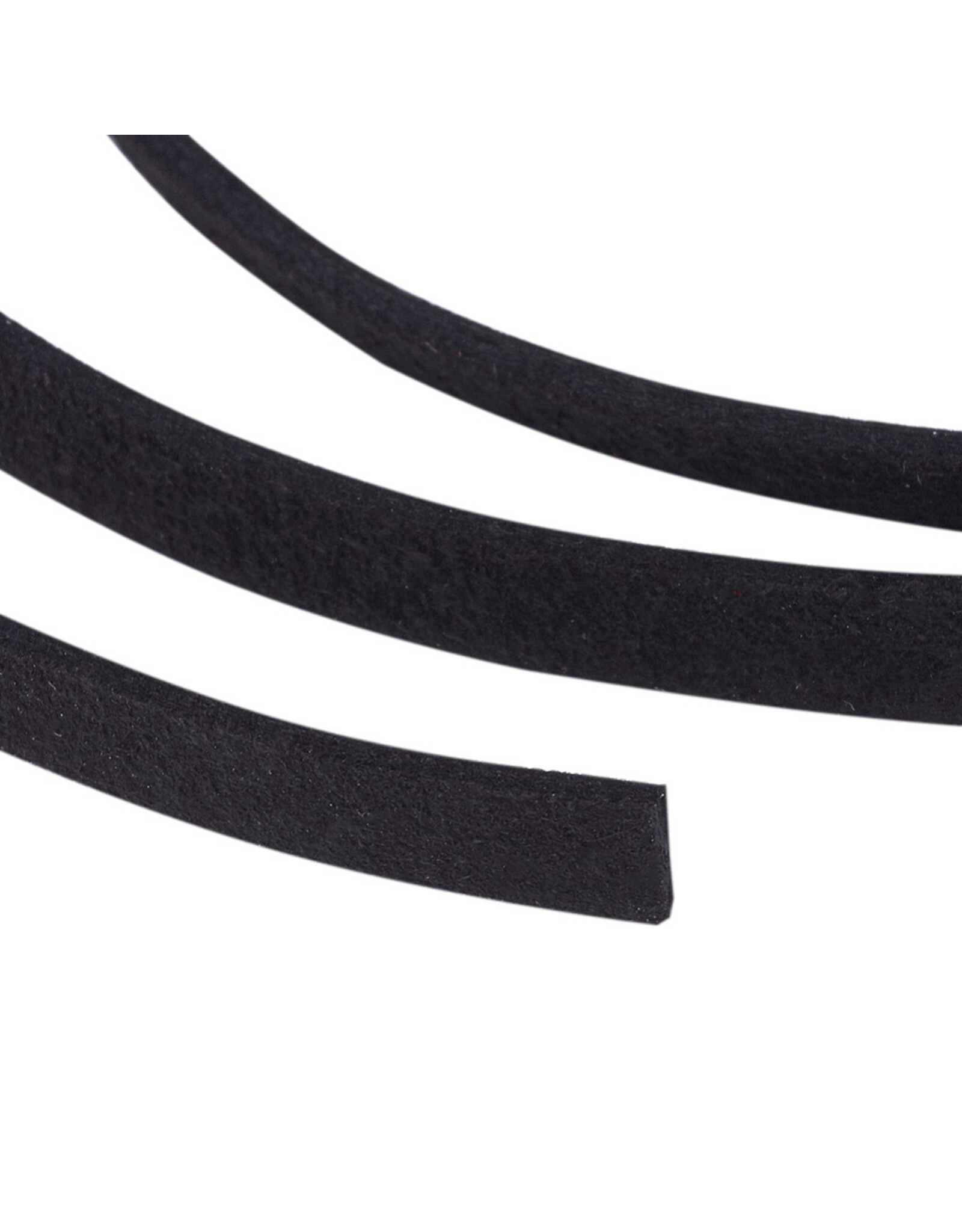Faux  Suede 5mm Black  x5m