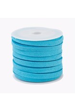 Faux  Suede 5mm Turquoise  x5m
