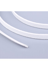 Faux  Suede 5mm White  x5m