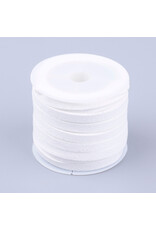 Faux  Suede 5mm White  x5m
