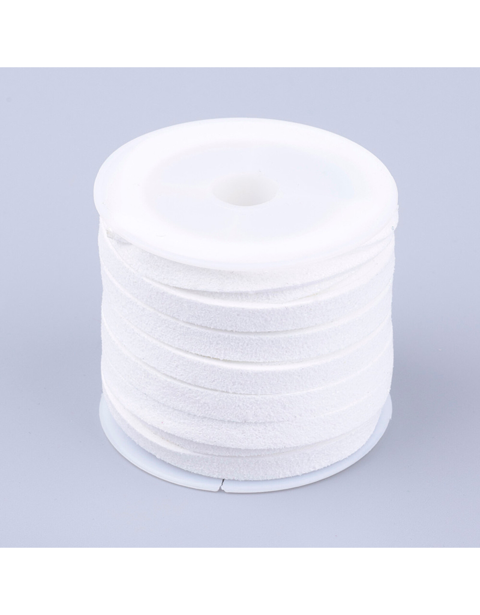 Faux  Suede 5mm White  x5m
