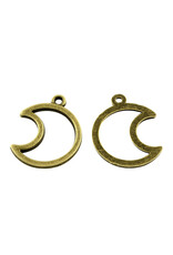 Moon  27x20mm  Antique Bronze  NF