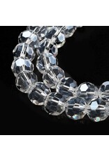 8mm Round Clear Lustre  x65