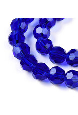 8mm Round Cobalt Blue x65