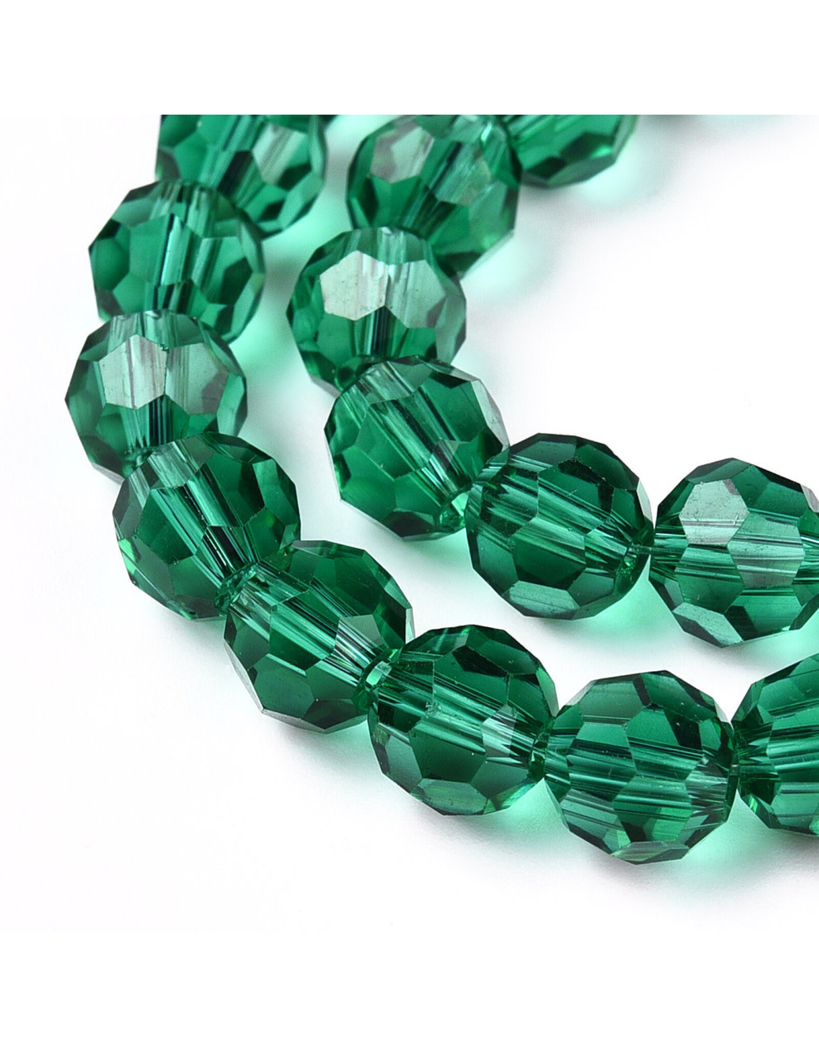 8mm Round Green  x65