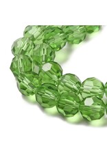 8mm Round Lime Green  x65