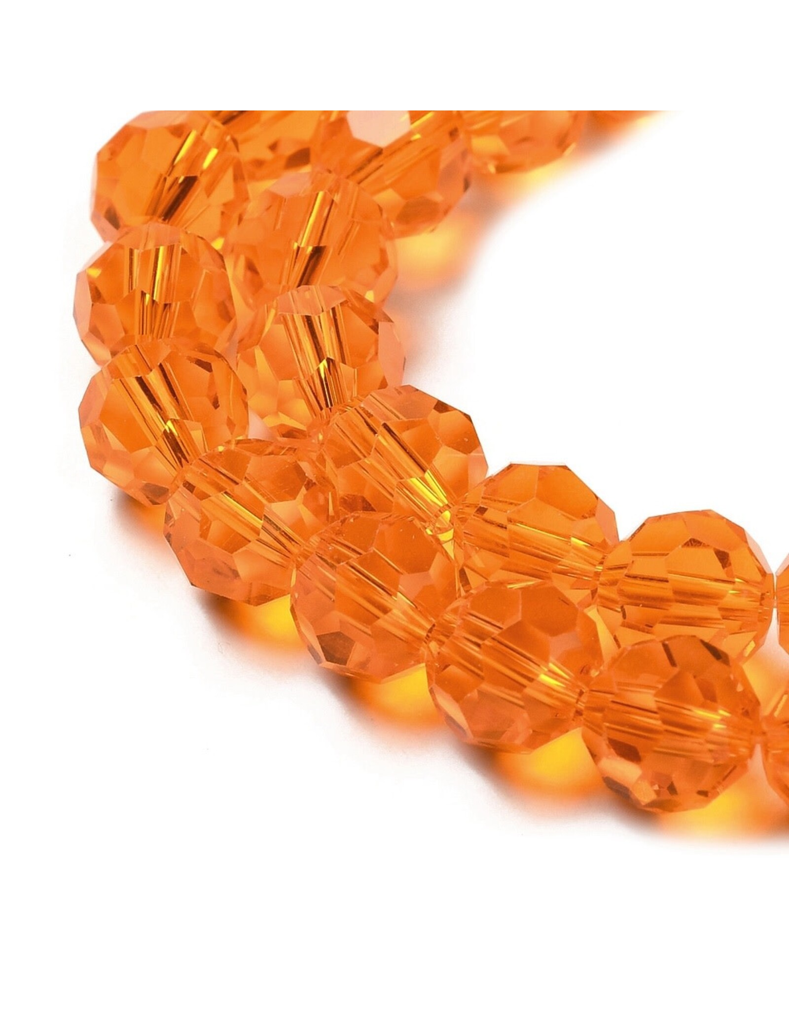8mm Round Orange  x65
