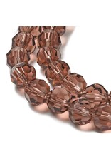 8mm Round Sienna Brown  x65