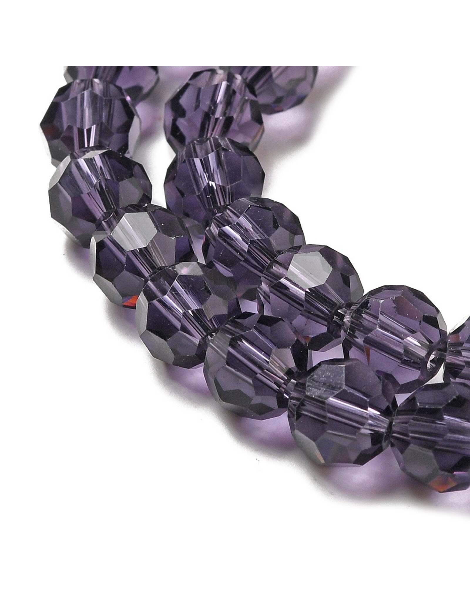 8mm Round Tanzanite Purple x65