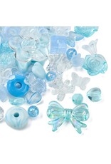Acrylic Blue Random Mix   50g