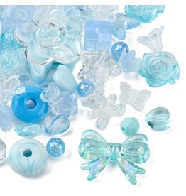 Acrylic Blue Random Mix   50g