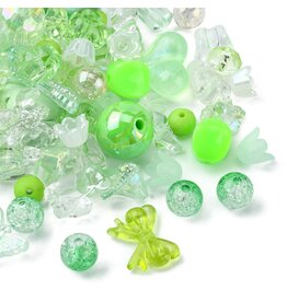 Acrylic Green Random Mix   50g