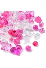 Acrylic Dark Pink Random Mix   50g