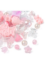 Acrylic Light  Pink Random Mix   50g