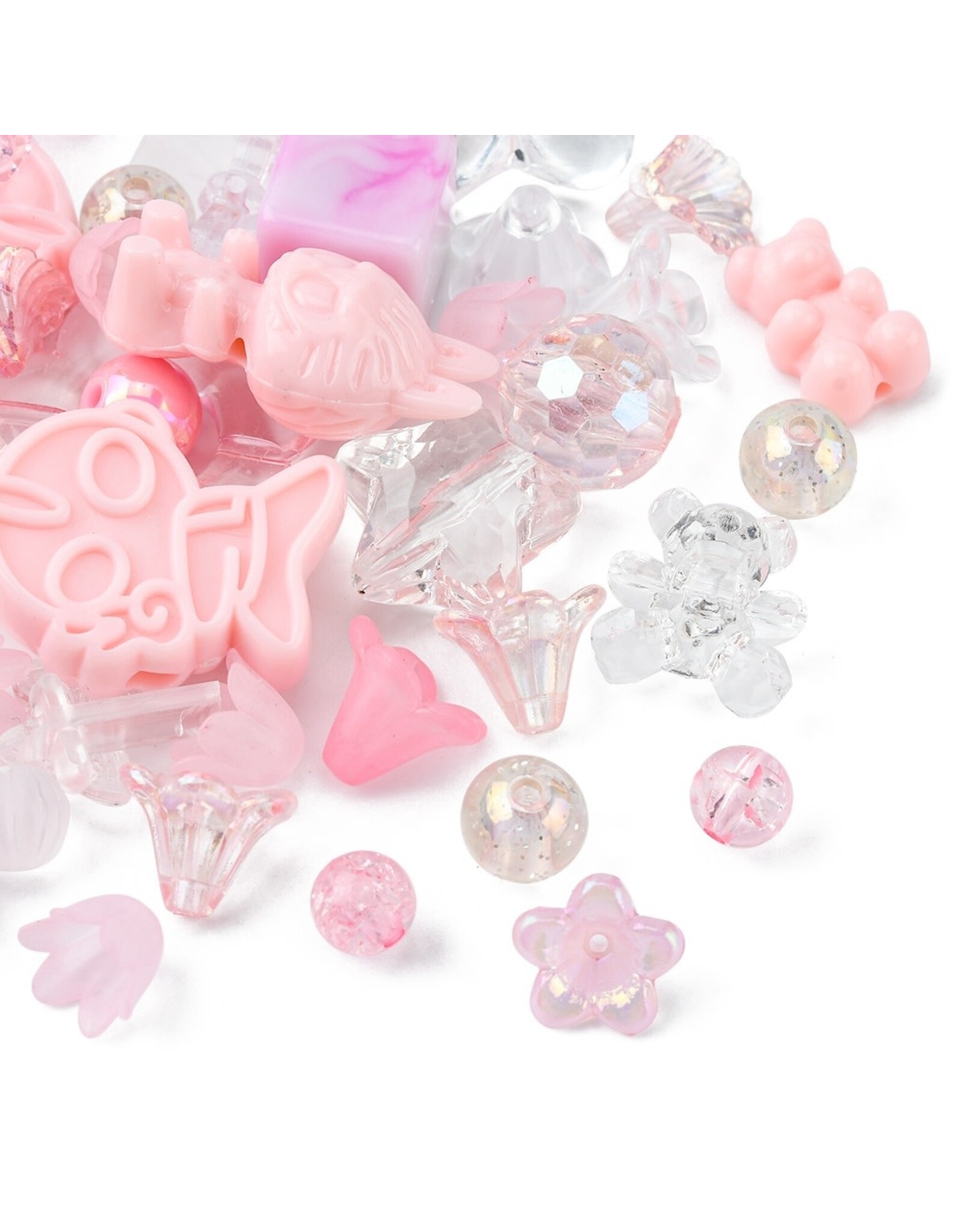 Acrylic Light  Pink Random Mix   50g